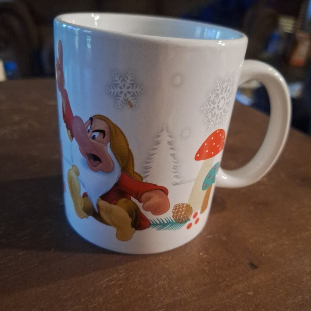 Disney Grumpy Bah Humbug Mug Christmas Cup Ceramic Snow White Holiday Gift